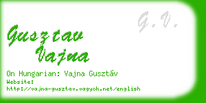 gusztav vajna business card